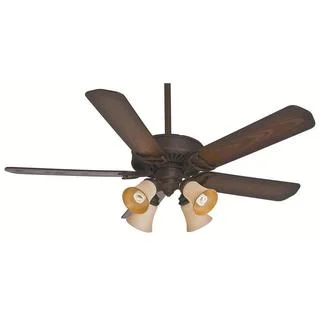 Casablanca Fan Panama Gallery 54-inch Maiden Bronze (Damp Listed) with 5 Reclaimed Antique Blades