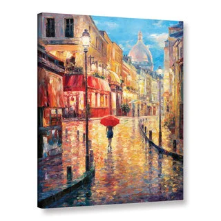 Wall Art 'Haixia Liu's Montmartre Evening' Gallery Wrapped Canvas