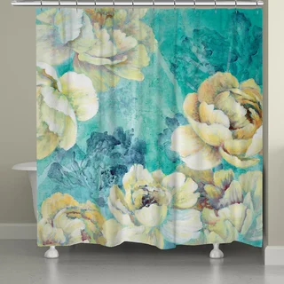 Laural Home Bright Florals Shower Curtain