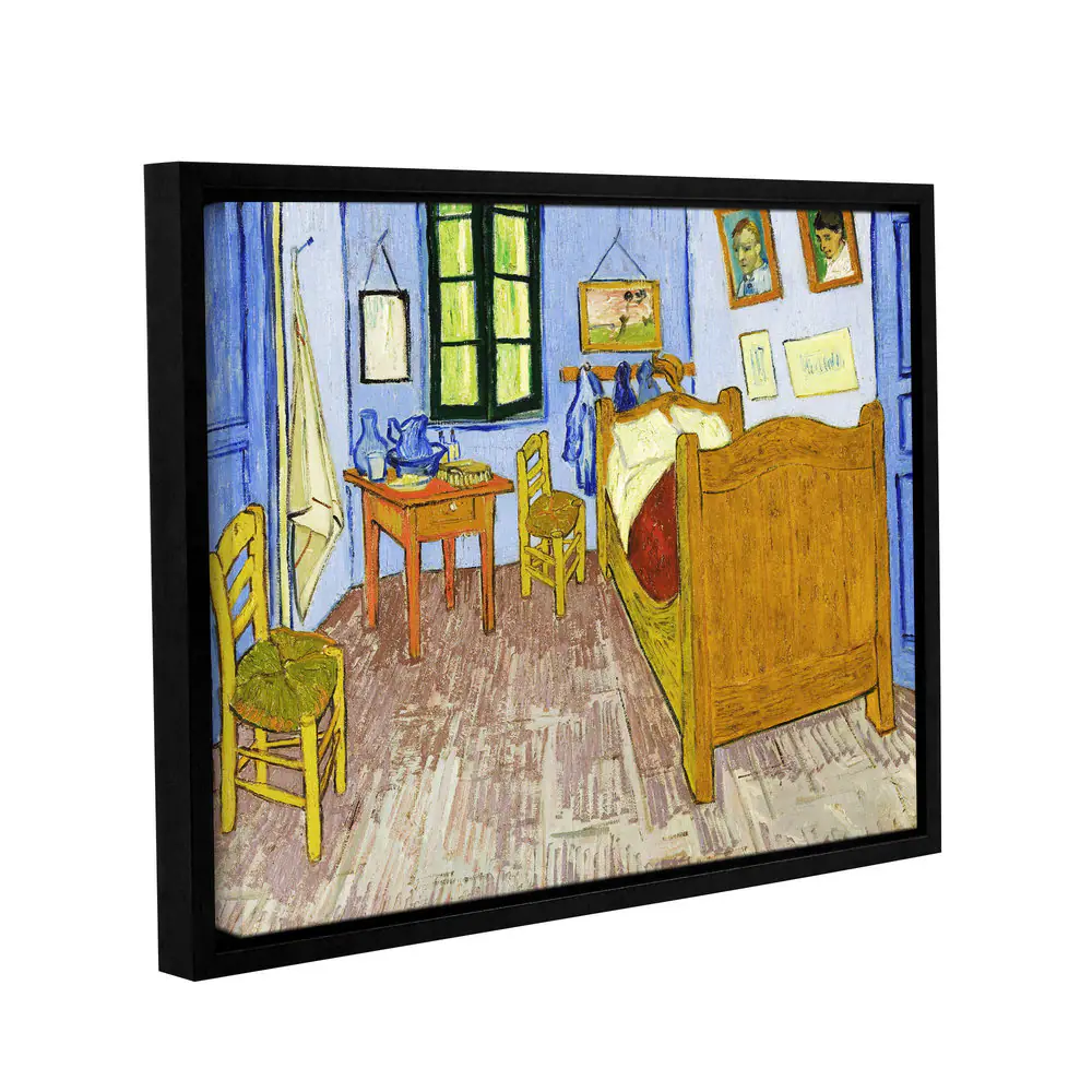 ArtWall 'Vincent van Gogh's The Bedroom' Gallery Wrapped Floater-framed Canvas