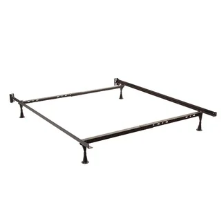 Twin/ Full/ Queen Angle Iron Steel Bed Frame with 70-inch Side Rail