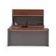 Bestar Connexion U-shaped Workstation Desk with Lateral File