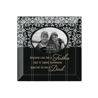 Dexsa Father - Dad Beveled Glass Photo Frame with Easel