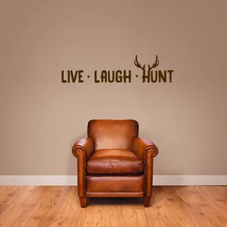 Live Laugh Hunt Small Wall Decal