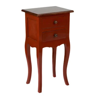 Crafted Home's Landon Side Table in Red