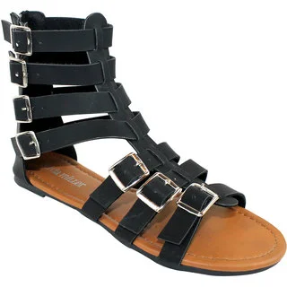 Olivia Miller 'Roma' Multi Buckle Gladiator Sandals