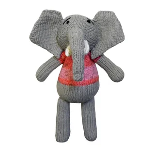 Hand-knitted 10-inch Elephant Toy (Zimbabwe)