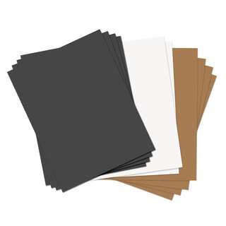 Sizzix Assorted Basics 8.5 x 11 Paper Leather Sheets (10 Pack)