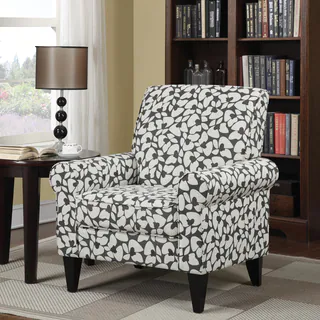 Clay Alder Home Union Dana Charcoal Modern Floral Arm Chair