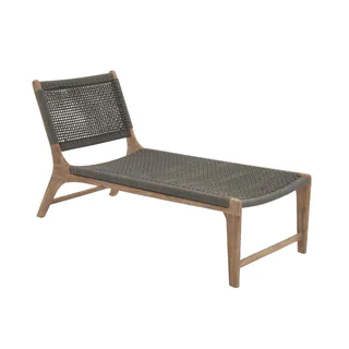 Wood Rope Outdoor Lounge Chair