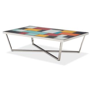 Kube Rectangular Cocktail Table by Michael Amini