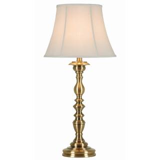 34-inch Metal Table Lamp in Antique Brass