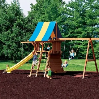 NuPlay Redwood Rubber Mulch 75 Cubic Foot Pallet