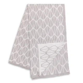 The Peanut Shell Grey and White Reversible Blanket
