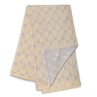 The Peanut Shell Grey and Yellow Reversible Blanket