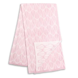 The Peanut Shell Pink and White Reversible Blanket