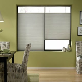 Cordless Top-down Bottom-up Silver Cellular Shades 49 to 49.5-inch Wide