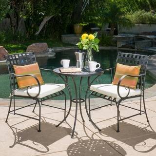 Christopher Knight Home Rincon Outdoor 3-piece Bistro Set with Cushions