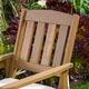 Belize Outdoor Adjoining Wood Chairs with Cushions by Christopher Knight Home