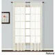 Neutral Semi-sheer Batiste Woven Single Curtain Panel - Thumbnail 2