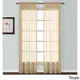 Neutral Semi-sheer Batiste Woven Single Curtain Panel - Thumbnail 5