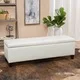 Thumbnail 12, Lucinda Faux Leather Storage Bench. Changes active main hero.