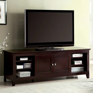 Furniture of America Harmos Transitional 72-inch Dark Cherry TV Stand