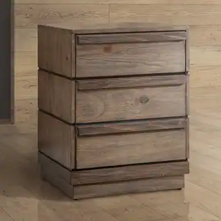 Furniture of America Emallson Rustic Natural Tone 3-drawer Nightstand