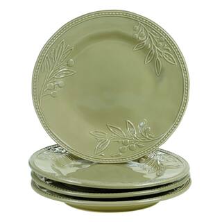 Certified International Bianca Green 11-inch Dinner Plates (Set of 4)