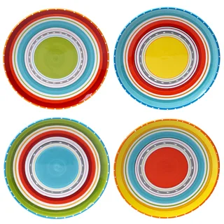 Certified International Mariachi 10.75-inch Dinner Plates (Set of 4) Assorted Designs