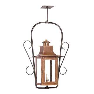 Elk Maryville Aged Copper 27-inch Outdoor Gas Ceiling Lantern