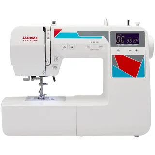 Janome MOD-100 Computerized Sewing Machine with 100 Built-In Stitches, 7 One-Step Buttonholes, Drop Feed, and Accessories