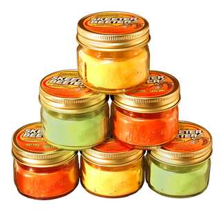 Bright Colored Citronella Scented 3-ounce Mason Jar Bug Repellent Candles (Set of 6)