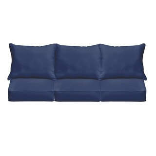 Sloane Dark Blue Indoor/ Outdoor Corded Sofa Cushion Set