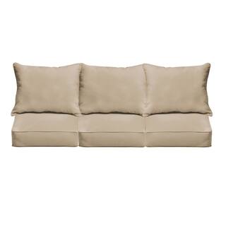 Sloane Beige Indoor/ Outdoor Corded Sofa Cushion Set