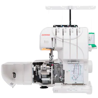 Janome MOD-Serger with Lay-In Threading, and 3 and 4 Thread Convertible with Differential Feed