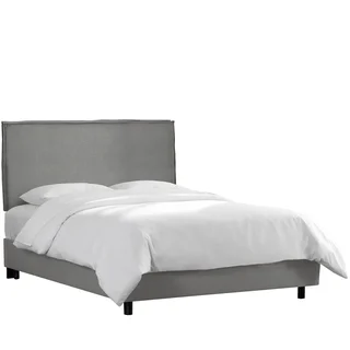 Skyline Furniture Grey Linen Slipcover Bed