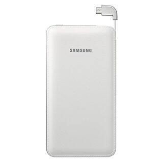 Samsung Portable 6000mAh Micro USB Rechargeable Battery Pack White CHARGE 2 DEVICES AT ONCE