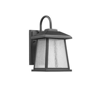 Chloe Transitional 1-light Textured Black LED Outdoor Wall Lantern