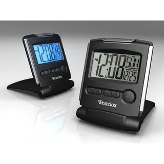 Westclox Light Weight Fold Up Travel Alarm Clock