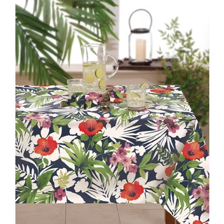 Tommy Bahama Bernini Floral Indoor / Outdoor Table Cloth