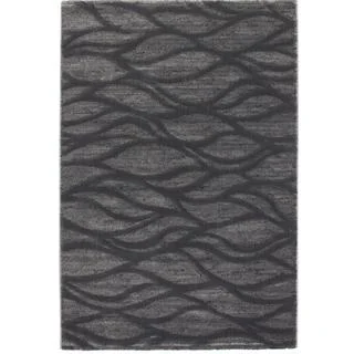 Ecarpetgallery Abstract Grey Rug (5'3 x 7'7)