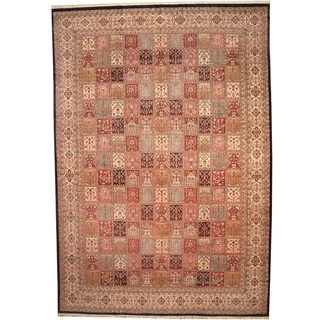 Herat Oriental Persian Hand-knotted 1960s Semi-antique Kerman Wool Rug (12' x 17'5)