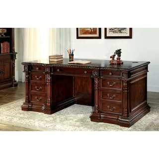 Furniture of America Marsa Traditional Cherry Office Desk