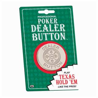 Professional Poker Dealer Button