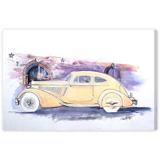 Paul Kaminer '1934 Packard V-12 Sport Coupe' Canvas Wall Art