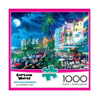 Cartoon World South Beach Moonlight: 1000-piece