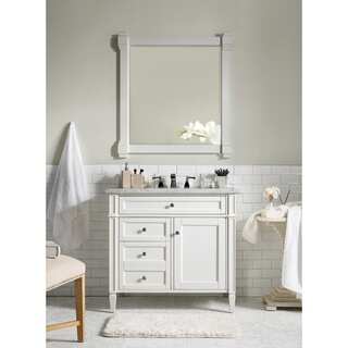 Cottage White Brittany 36-inch Single Vanity cabinet