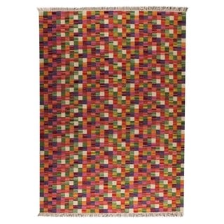 M.A.Trading Hand-woven Small Box Multicolored Rug (5'6 x 7'10)