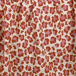 Here Kitty Kitty Pink Animal Print Fabric (3 Yards)